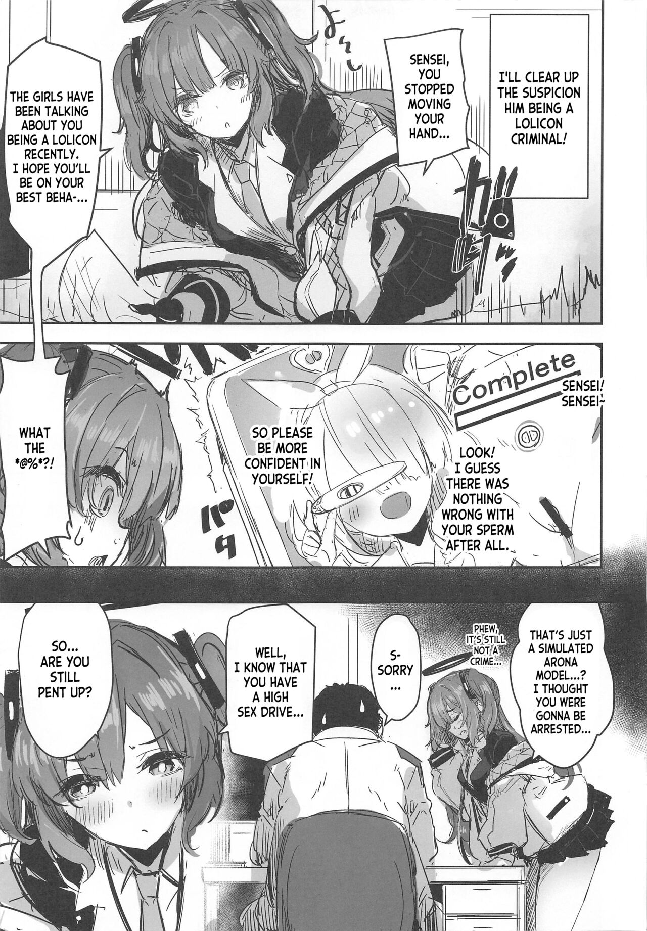 (C101) [kanemasita (Kaneta)] Sensei no Saisho no Onna (Blue Archive) [English] [desudesu] image number 4