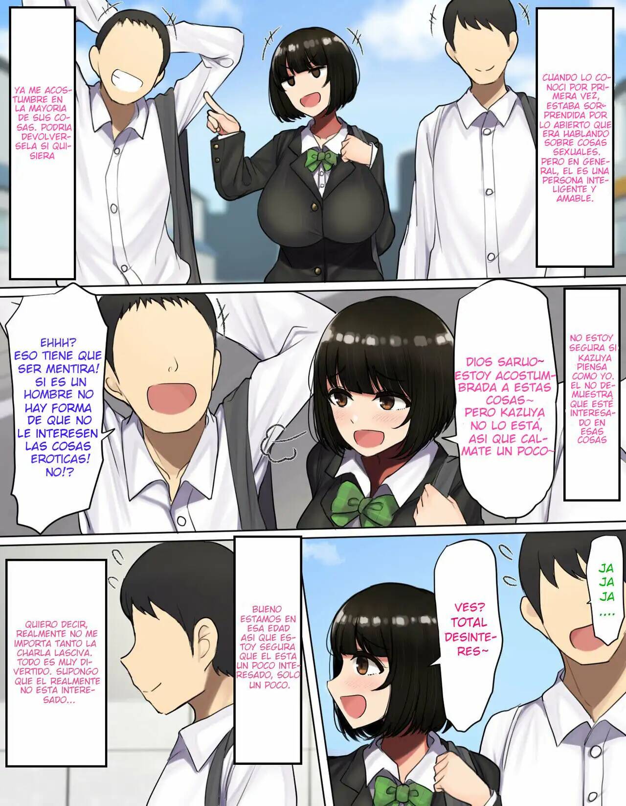 [Hamusuta-nonikomi (Motsuaki)] Kakko Tsukete Eroi Koto ni Kyoumi Nai Furi Shitetara Ore no Hou ga Saki ni Suki datta Osananajimi o Erozaru no Tomodachi ni Torareru Ohanashi [Spanish] 6eme image