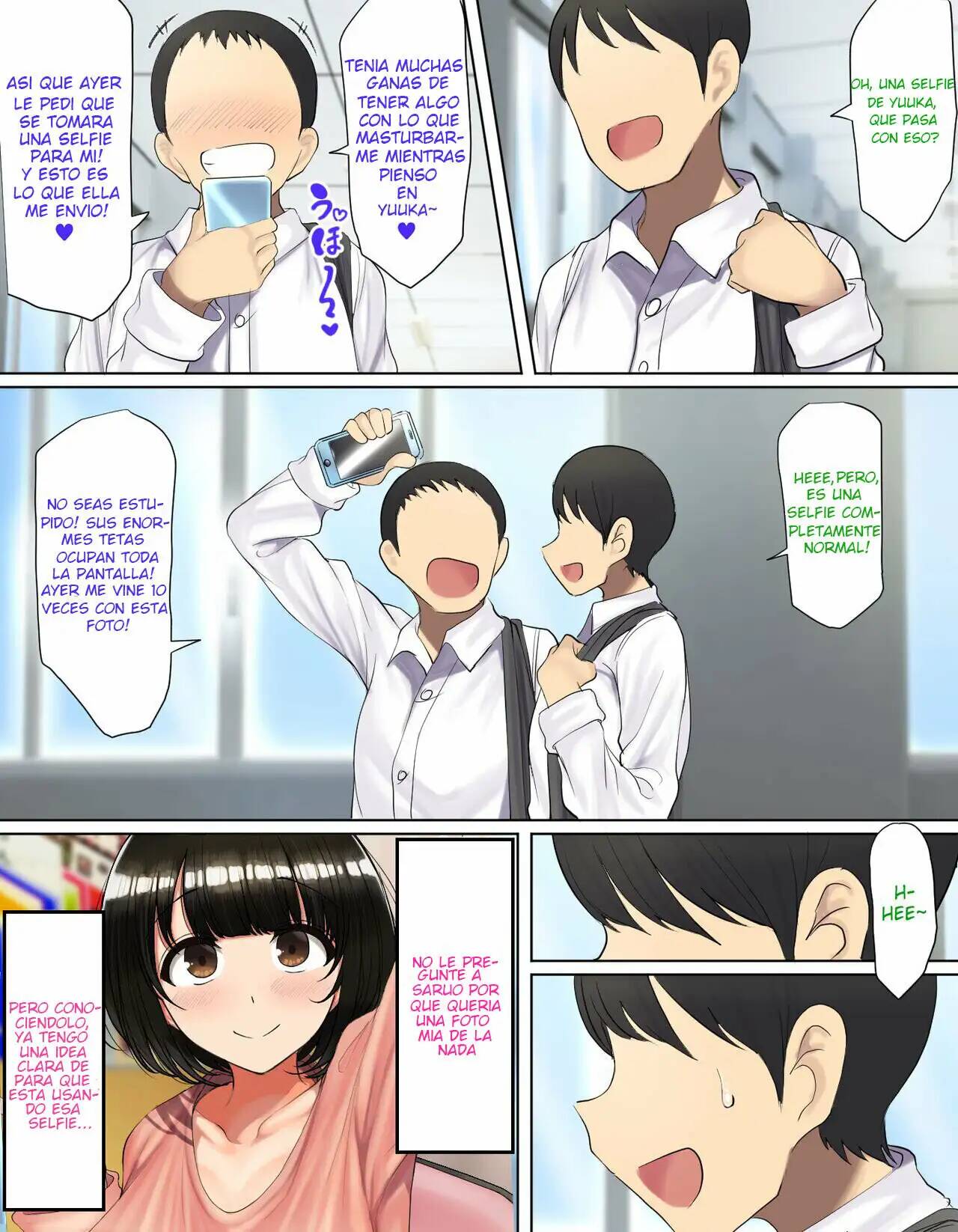 [Hamusuta-nonikomi (Motsuaki)] Kakko Tsukete Eroi Koto ni Kyoumi Nai Furi Shitetara Ore no Hou ga Saki ni Suki datta Osananajimi o Erozaru no Tomodachi ni Torareru Ohanashi [Spanish] 9eme image