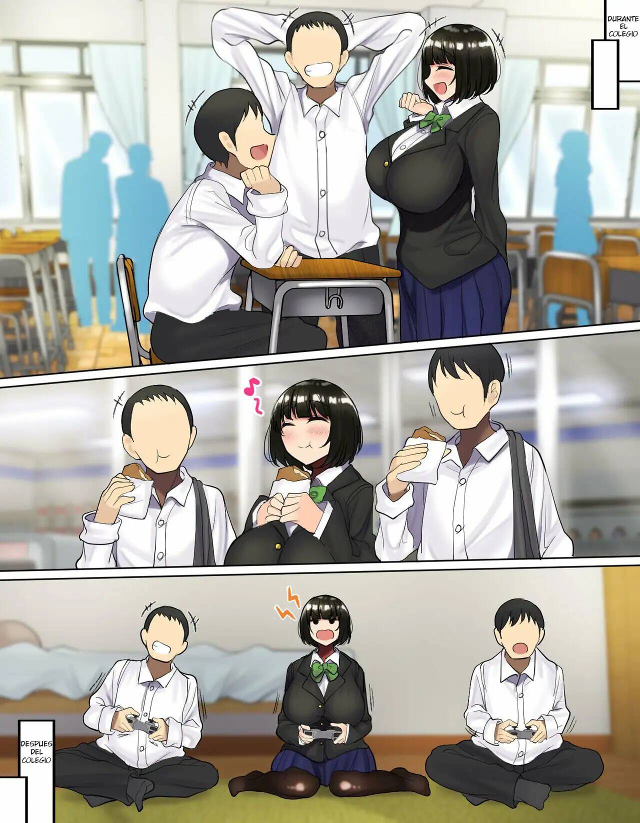 [Hamusuta-nonikomi (Motsuaki)] Kakko Tsukete Eroi Koto ni Kyoumi Nai Furi Shitetara Ore no Hou ga Saki ni Suki datta Osananajimi o Erozaru no Tomodachi ni Torareru Ohanashi [Spanish] 18eme image