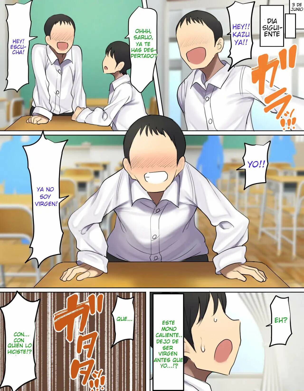 [Hamusuta-nonikomi (Motsuaki)] Kakko Tsukete Eroi Koto ni Kyoumi Nai Furi Shitetara Ore no Hou ga Saki ni Suki datta Osananajimi o Erozaru no Tomodachi ni Torareru Ohanashi [Spanish] 35eme image