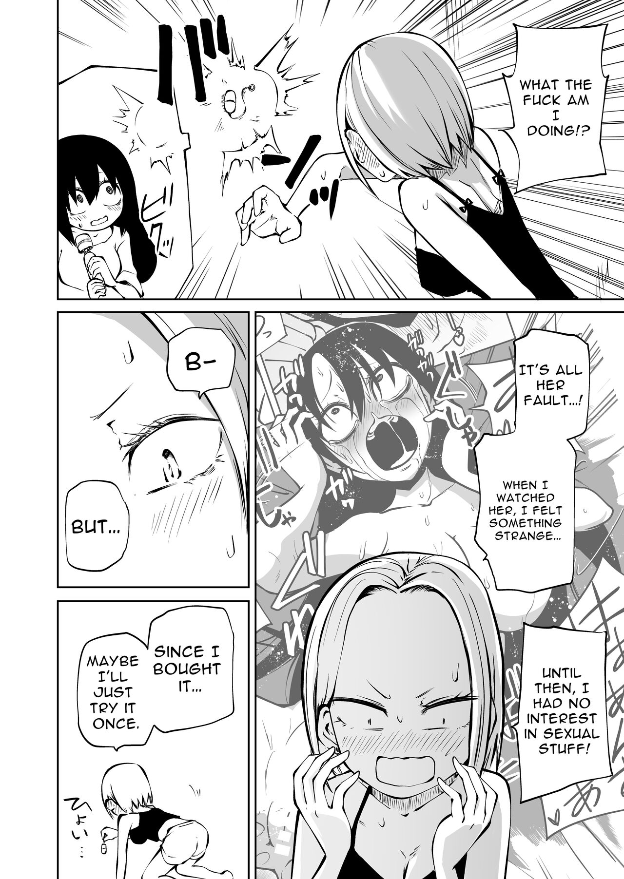 [Mikenekohanten (Sakamoto KAFKA)] Onanie Chuudoku  InCha  Onna to Otonari Yankee Onna | Pure and Innocent Female Delinquent's First Time Masturbation Failure [English] [Solid Rose] numero di immagine  3