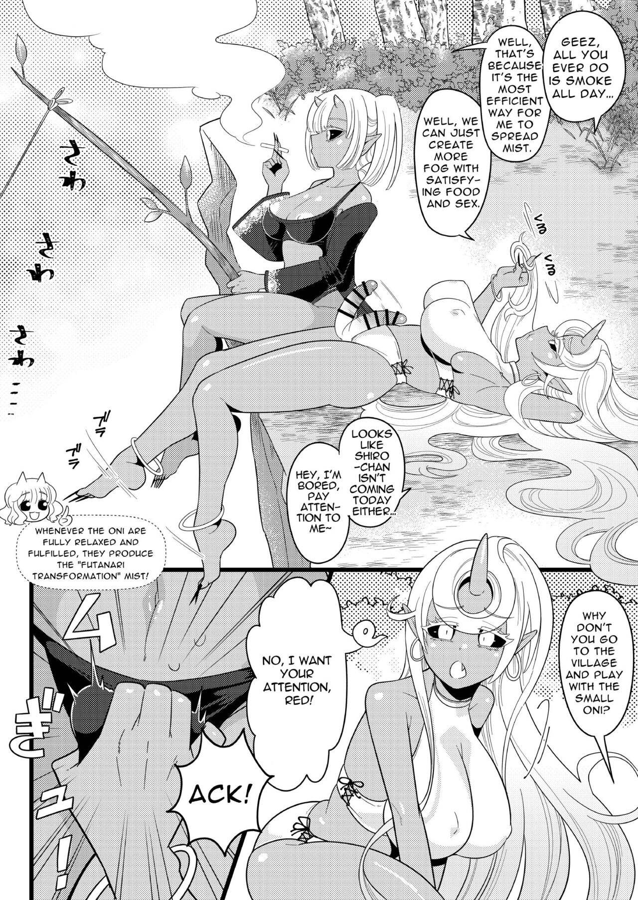[Ijou Sentakubyori (Kashou)] Futanari Oni no Sumu Jima | The Island of Dick Slingin' Demon Girls [Digital] [English] [RWfuta] image number 32