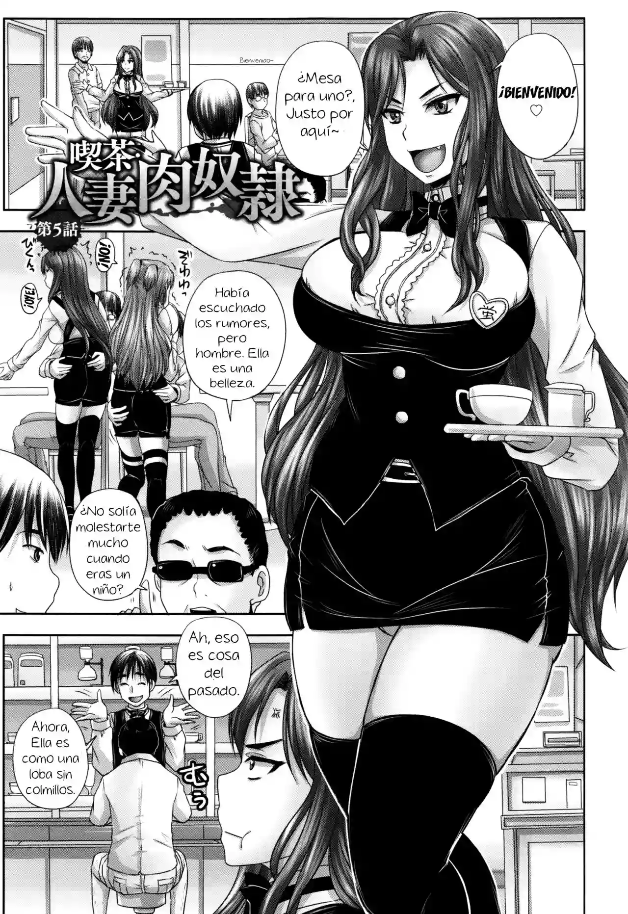 [Nozarashi Satoru] Kissa Hitozuma Nikudorei - Married Meat Slave Cafe CH. 5 [Spanish] [El mago de las MILFS]