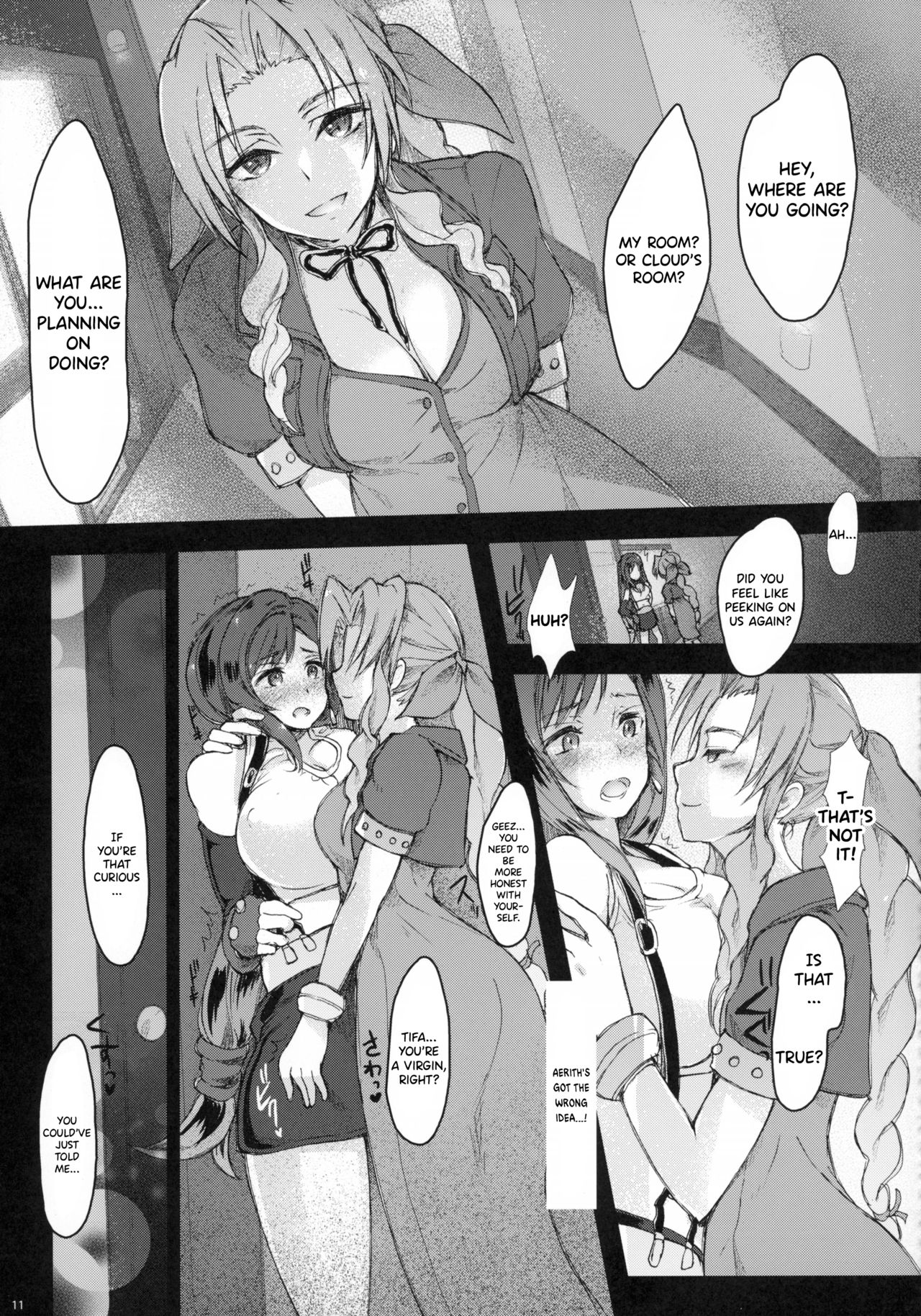 (Futaket 11.5) [Samurai Ninja GREENTEA (Samurai Ninja GREENTEA)] Futanari Doutei Tifa Inran Mesuchinpo Kairaku ochi (Final Fantasy VII) [English] {Hennojin} image number 11