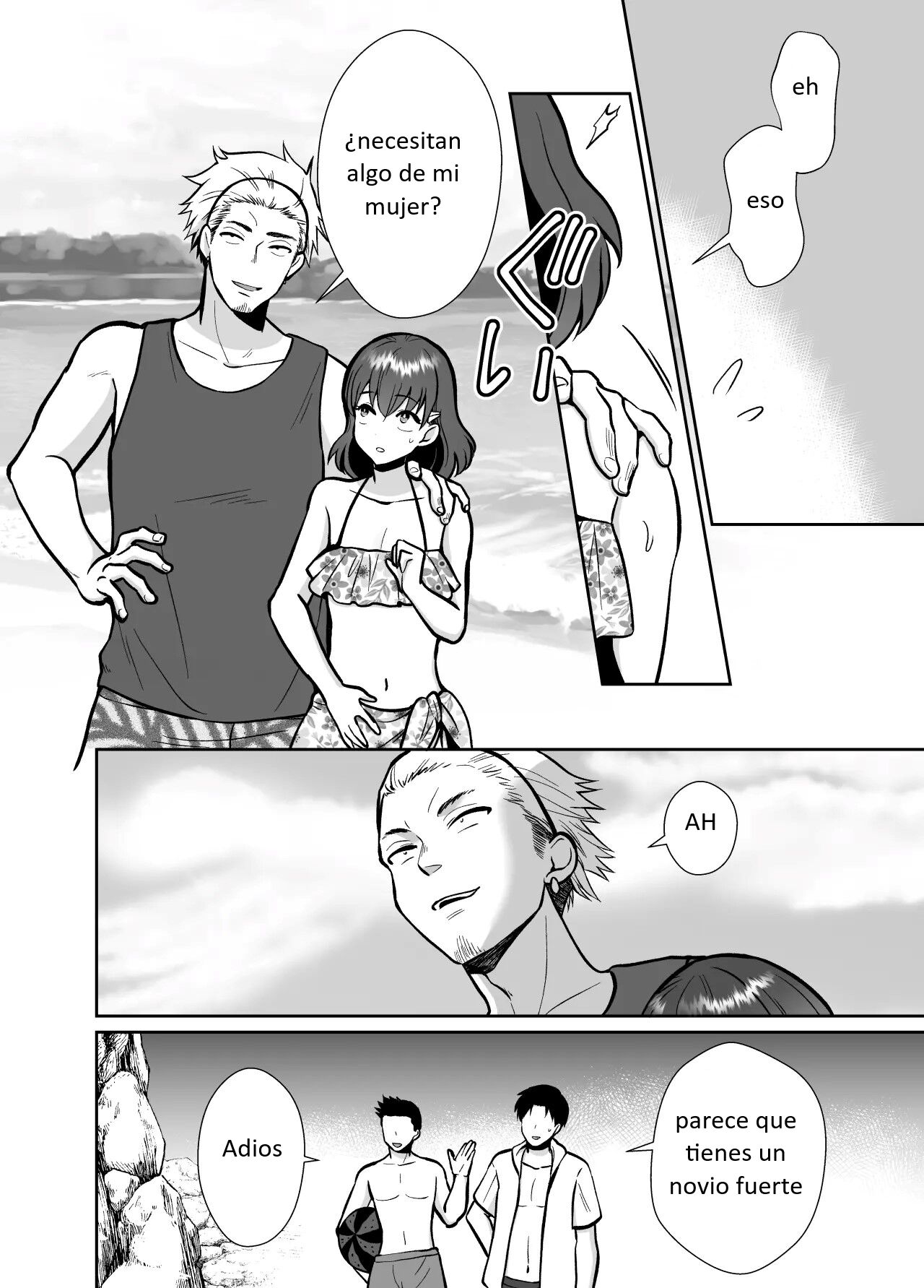 [Kinokko (Taguchi Monyata)] Kareshi Mochi MenHeal Joshi ni Koi o Shita Boku no Matsuro 3 [Spanish] image number 13