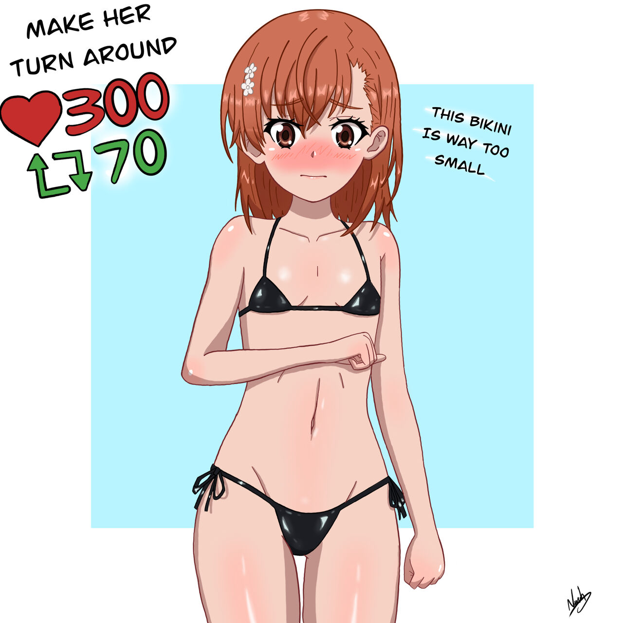 [nashdnash2007]Misaka Strip Gameo(Toaru Kagaku no Railgun) 이미지 번호 2