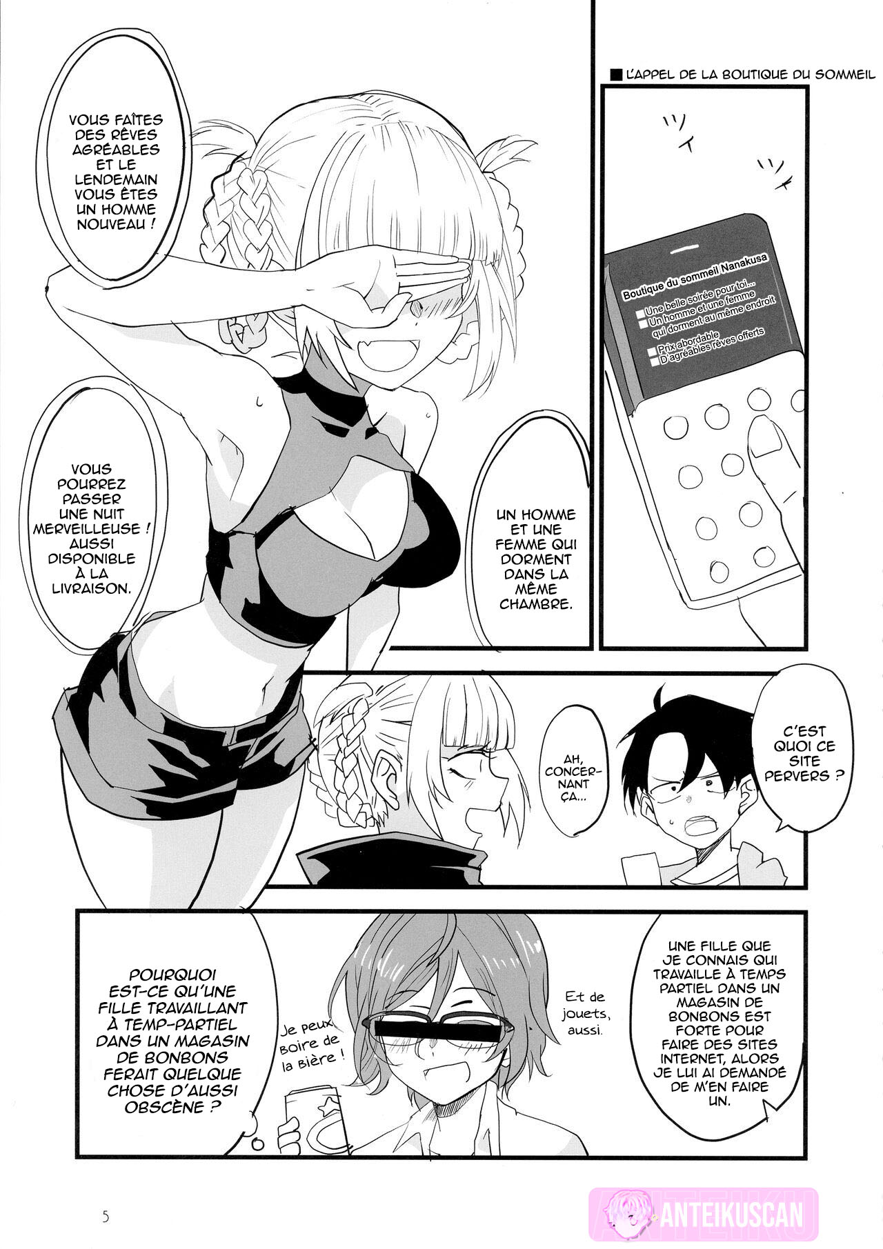 [BlueMage (Aoi Manabu)] Soineya no Uta (Yofukashi no Uta) [French] [Anteiku scan] [2020-01-26] 画像番号 5