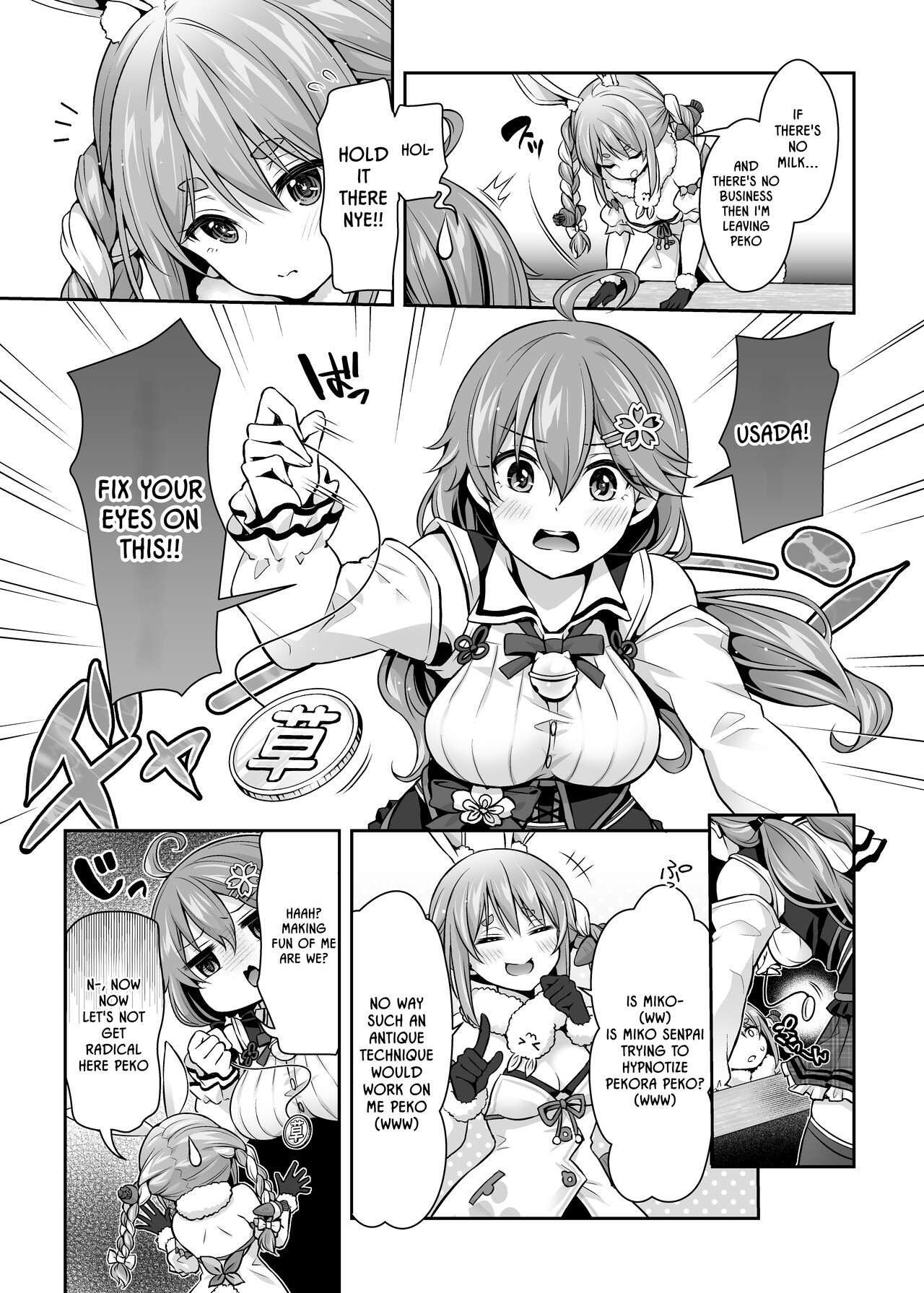 (C100) [Hachinoko P (hatigo)] Mikochi Lewd Hypnosis Book 2 ~Devil-ish Deed Edition~ (Sakura Miko) [English] [Lidl Translations] image number 8