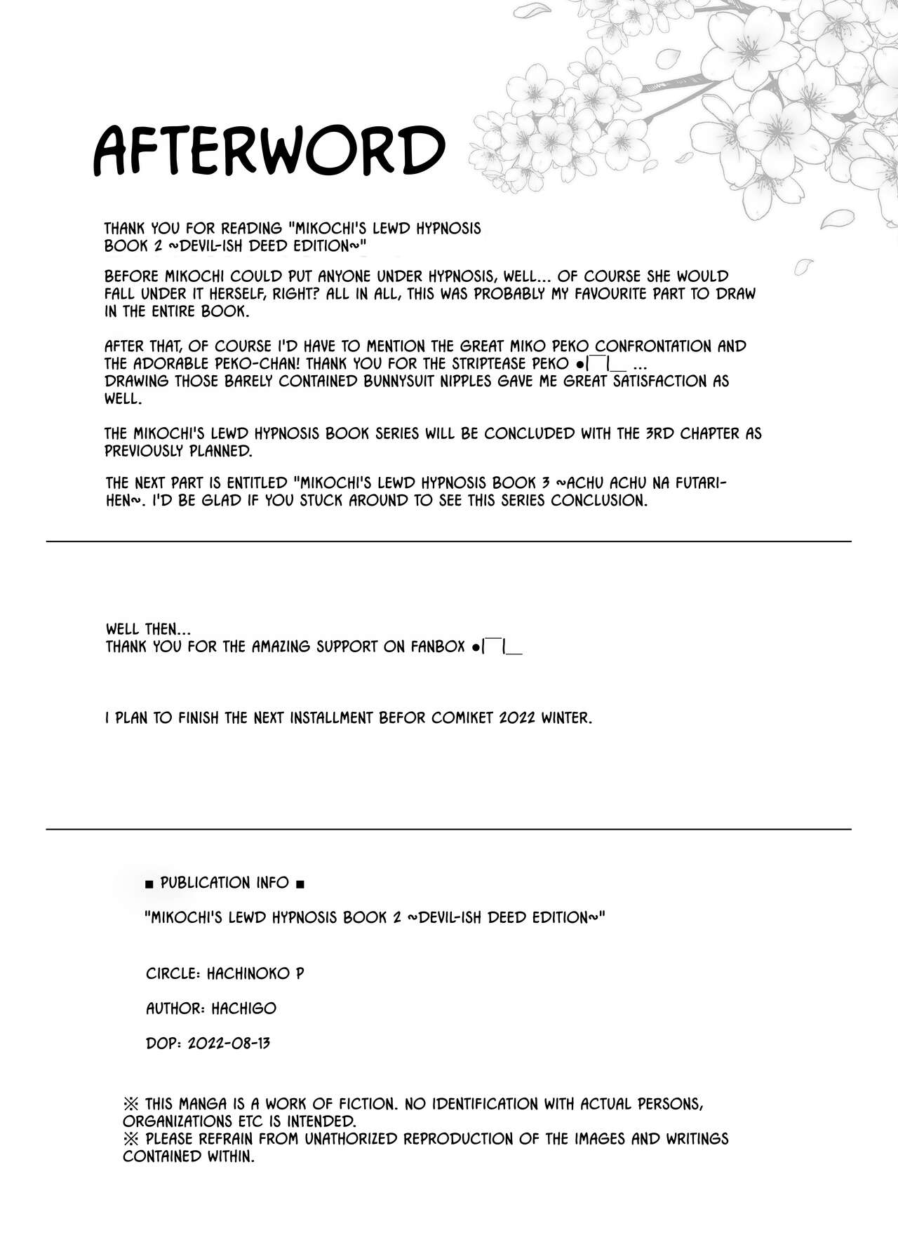 (C100) [Hachinoko P (hatigo)] Mikochi Lewd Hypnosis Book 2 ~Devil-ish Deed Edition~ (Sakura Miko) [English] [Lidl Translations] image number 29