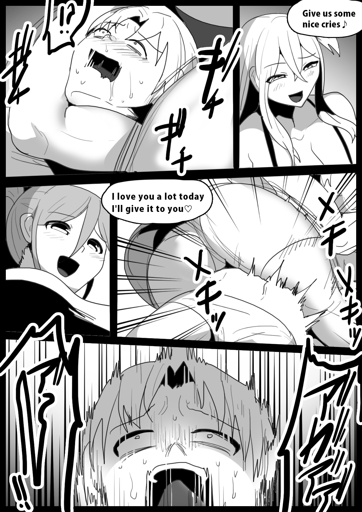 [The Nation of Head Scissors, Toppogi] Publically punished and trampled by two large-breasted wrestlers image number 8