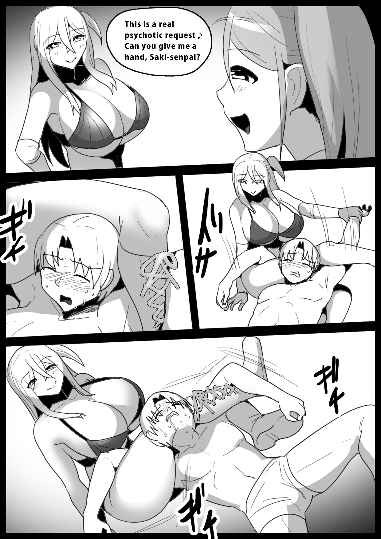 [The Nation of Head Scissors, Toppogi] Publically punished and trampled by two large-breasted wrestlers image number 11