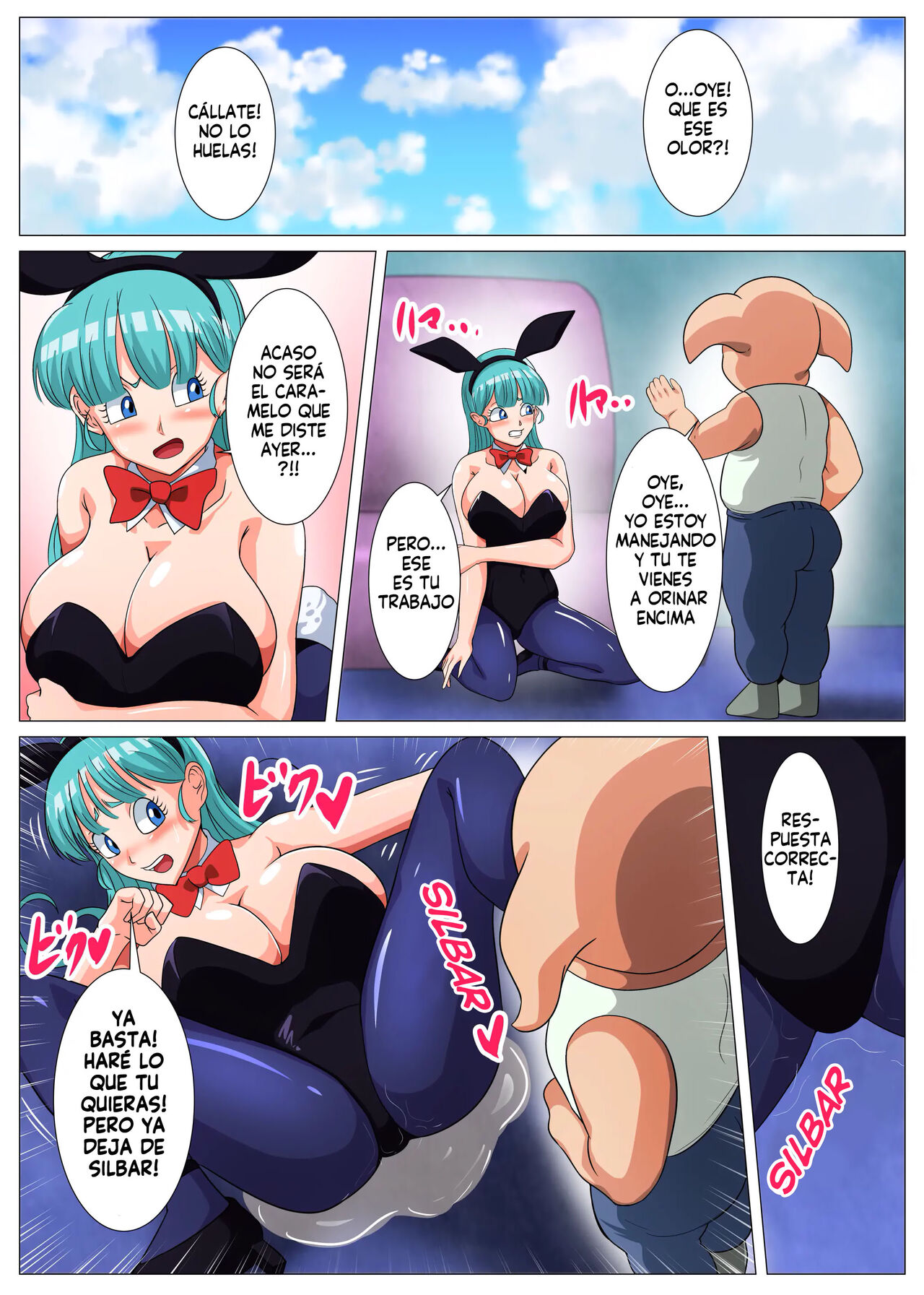 [Q Doujin] Sukebe na Buta no Ecchi na Sakuryaku (Dragon Ball) [Spanish] [Harenchi no Fansub] image number 5