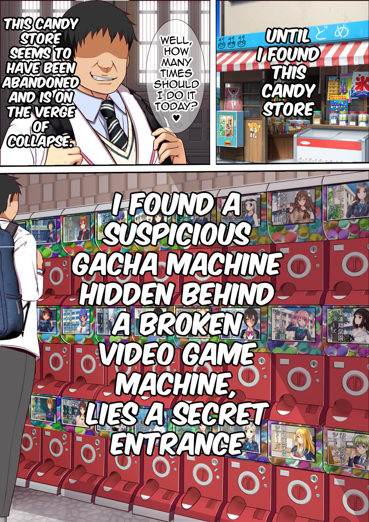 [Furitendou] Kinjo no Dagashiya no Gachaponki ni Onaho-ka shita Classmate ga Haitteiru no Daga | A Gacha Machine Was Installed at a Local Candy Store, Where You Can Win a Female Onahole. [English] 3eme image