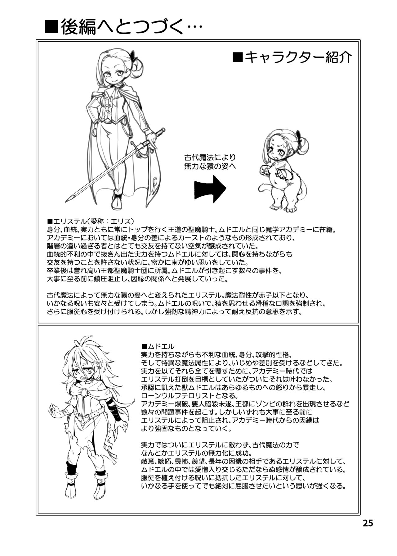 [Nanamehan (Hansharu)] Seima Kishi Eris ~Zako Saru-ka no Noroi~ Zenpen [Digital] 이미지 번호 25