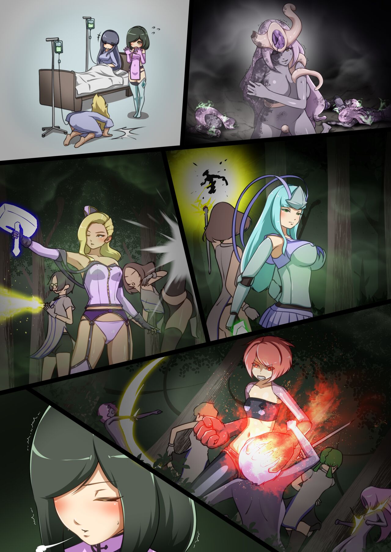 [でゅう]ウチの子がえっちな敵と戦って敗北する話 ～十色vsカディラ前編～ изображение № 47