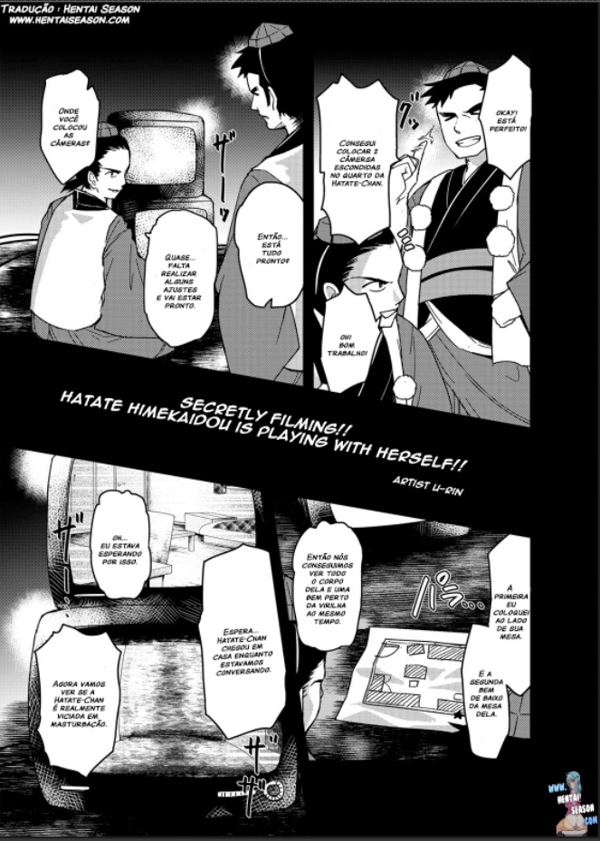 (C89) [Haitokukan (Urin)] Tousatsu! Himekaidou Hatate no Hitori Asobi!! | Secretly filming!! Hatate Himekaidou is playing with herself!! (Touhou Teiten Camera Tousatsu Goudou) (Touhou Project) [Portuguese-BR] [Hentai Season] imagen número 1