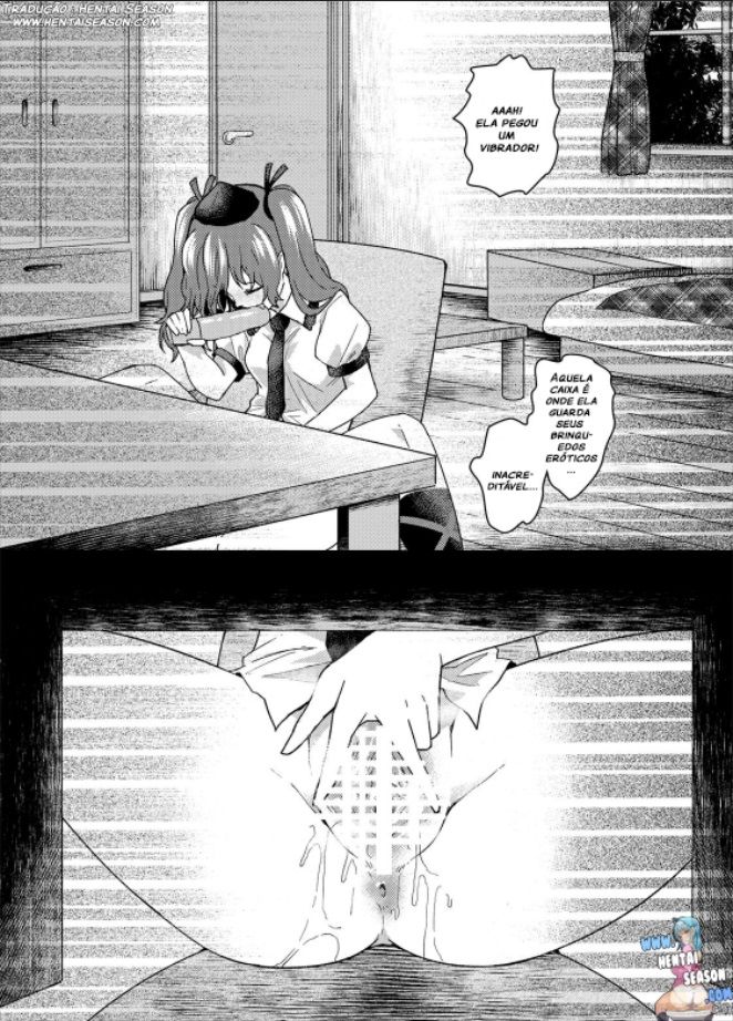 (C89) [Haitokukan (Urin)] Tousatsu! Himekaidou Hatate no Hitori Asobi!! | Secretly filming!! Hatate Himekaidou is playing with herself!! (Touhou Teiten Camera Tousatsu Goudou) (Touhou Project) [Portuguese-BR] [Hentai Season] imagen número 7