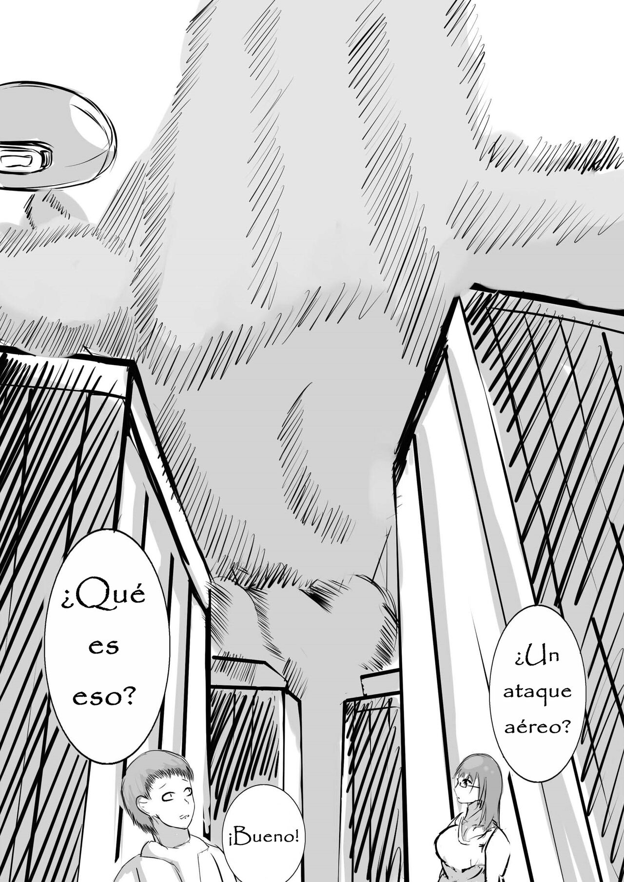 [gabbit] Homemade comic Alien Woman Attacks the City (Spanish) изображение № 1