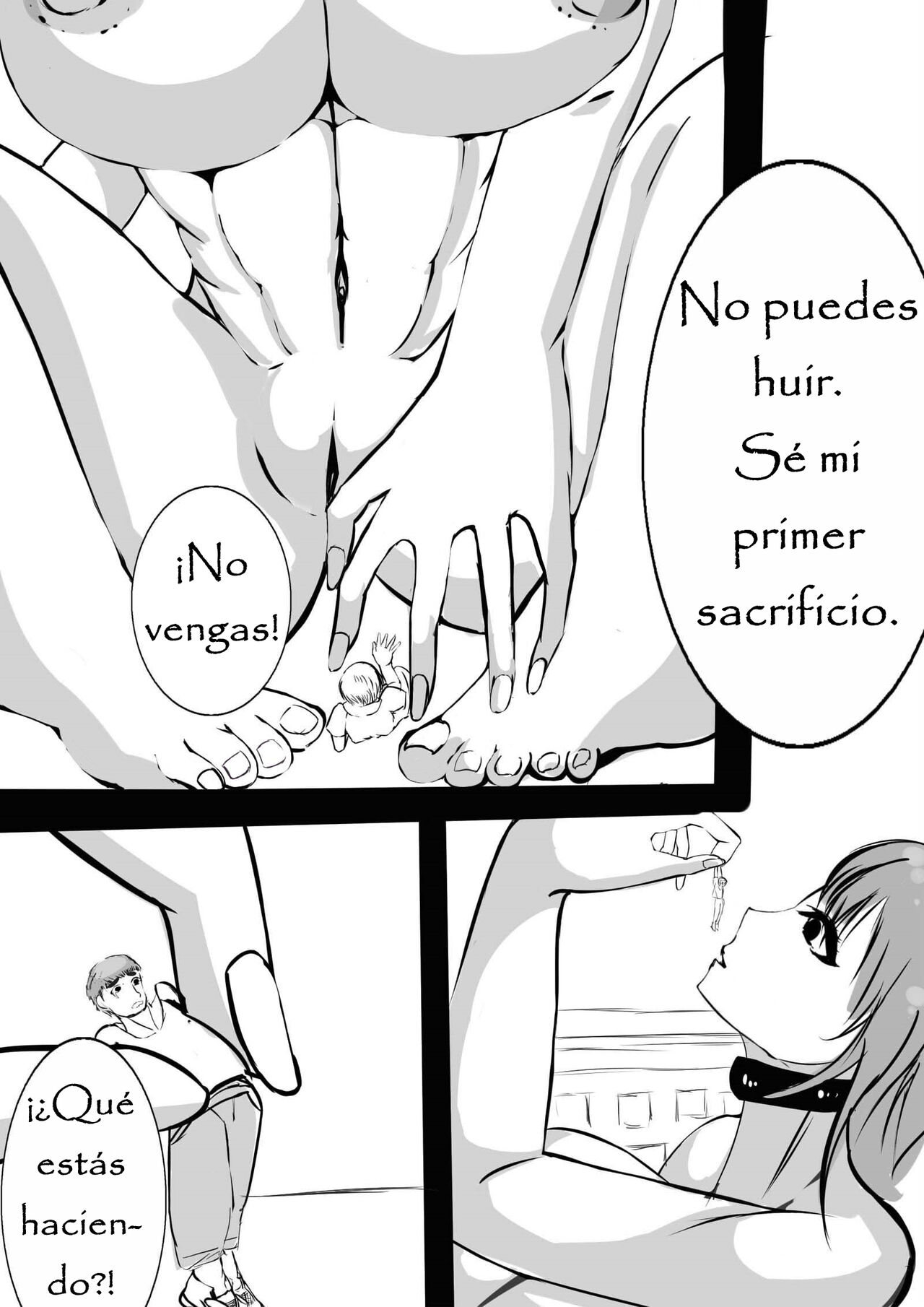 [gabbit] Homemade comic Alien Woman Attacks the City (Spanish) изображение № 3