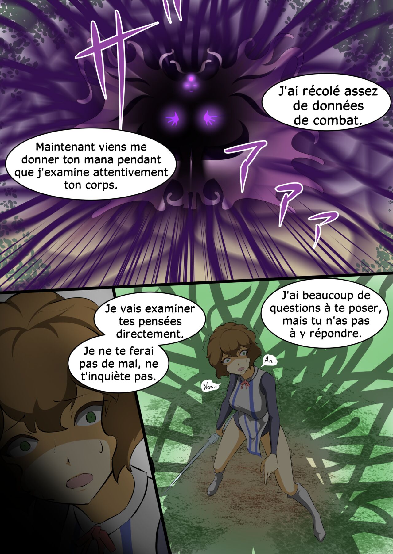 [Dew] Uchi no Ko ga Ecchi na Teki to Tatakatte Haiboku suru Hanashi 1 | L'héroïne se fait vaincre par une ennemie perverse 1 [French] [Chocolatine] image number 14