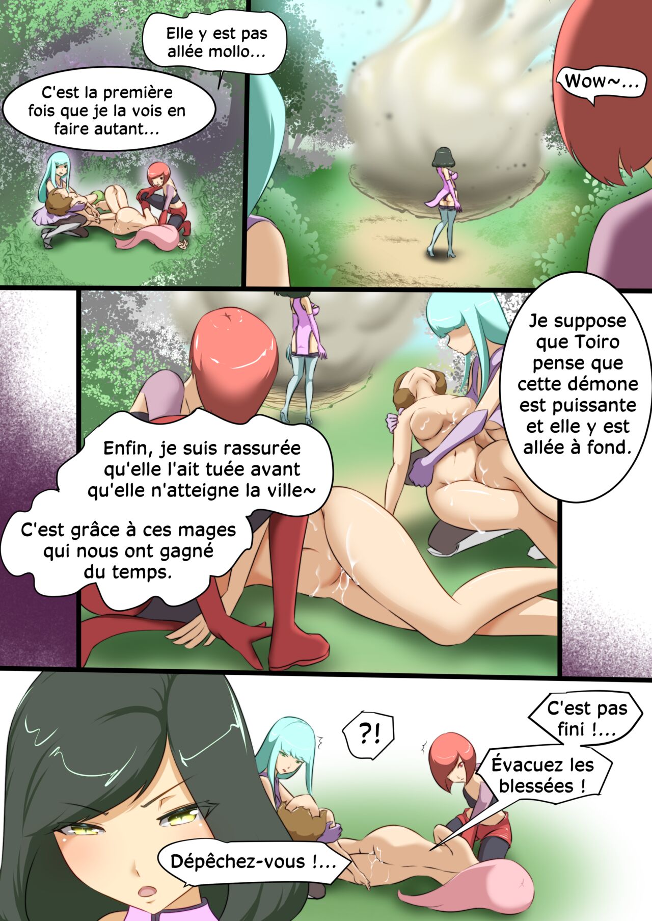[Dew] Uchi no Ko ga Ecchi na Teki to Tatakatte Haiboku suru Hanashi 1 | L'héroïne se fait vaincre par une ennemie perverse 1 [French] [Chocolatine] image number 19