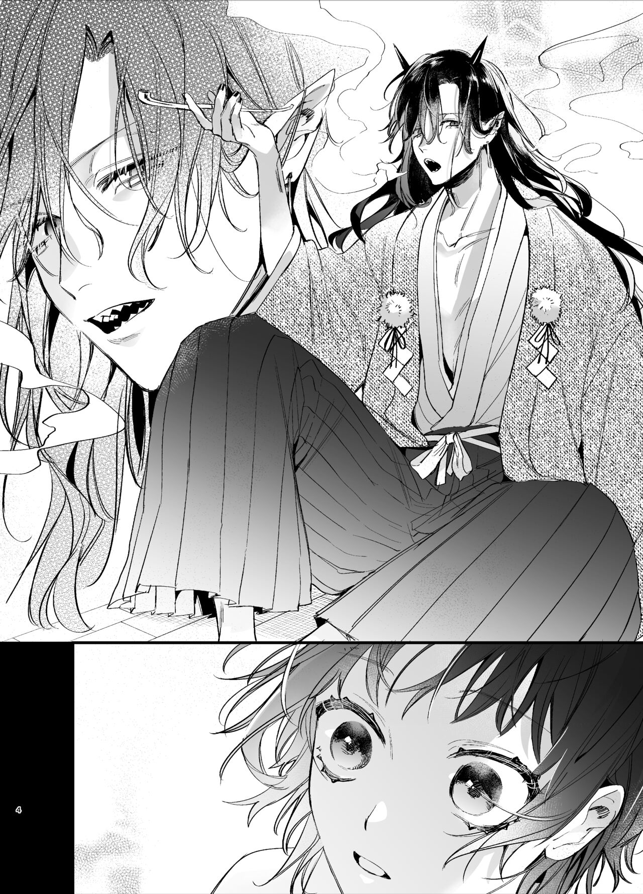 [Umenegi Daimyoujin (Umekoppe)] Ikenie Onna wa Kodoku na Onigami-sama ni Tsugai Koubi de Otosareru 6eme image