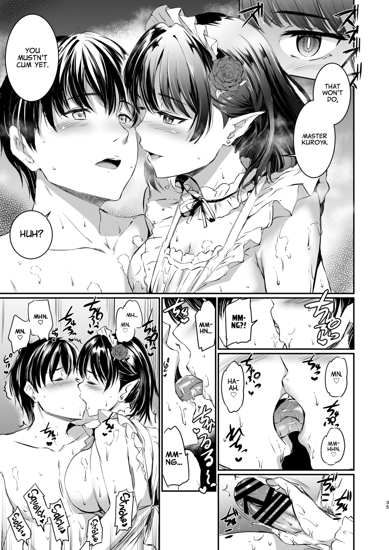 [Kuroneko Akaribon (Kamisiro Ryu)] Akuma de Maid 3 -lust- Shikiyoku [English] [Project Valvrein] [Digital] image number 36