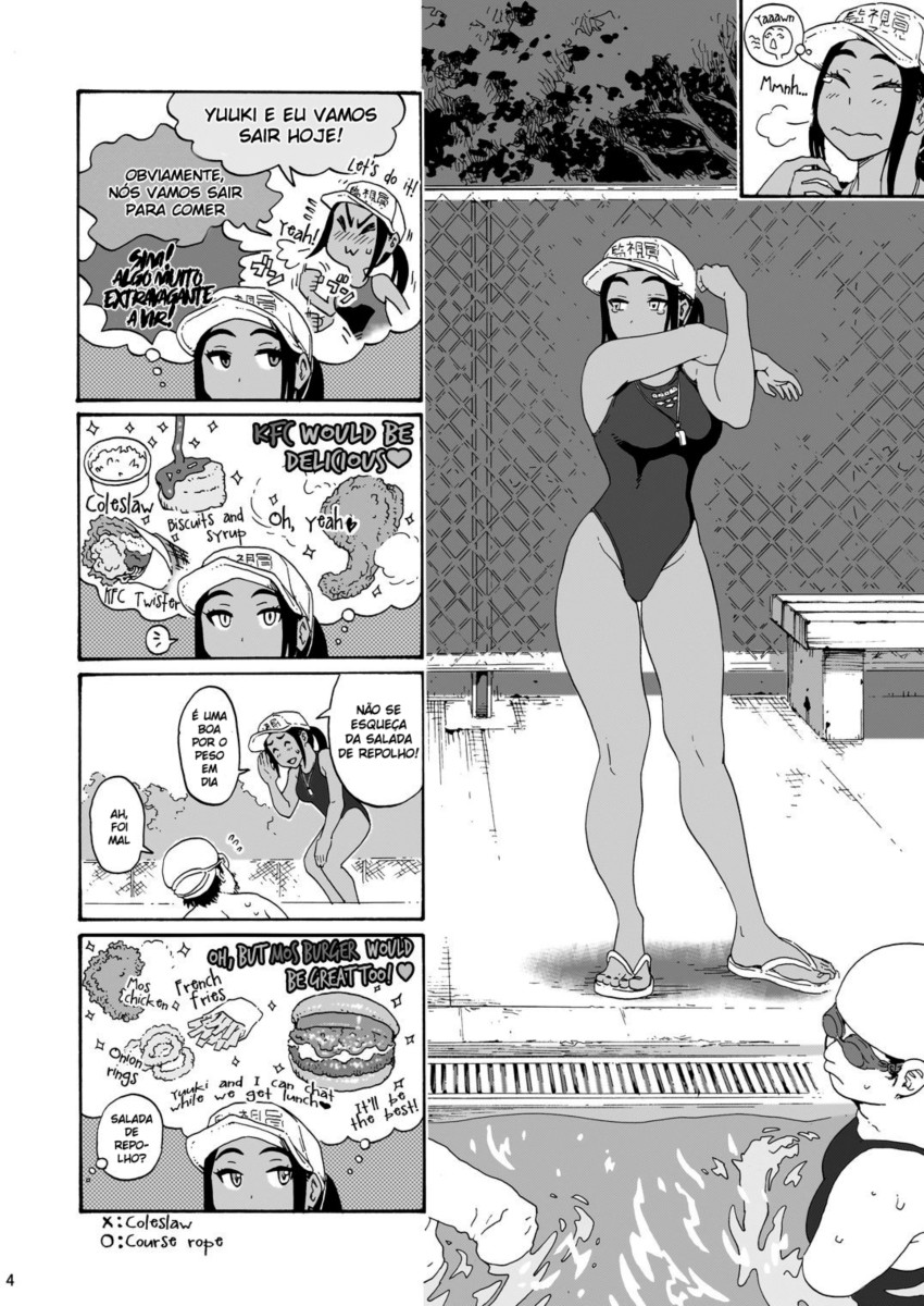 [Amazake Hatosyo-ten (Yoshu Ohepe)] Ah Hayaku H Shitai!! (Kana-san wa Pool no Kanshiin) [Portuguese-BR] [Digital] numero di immagine  4