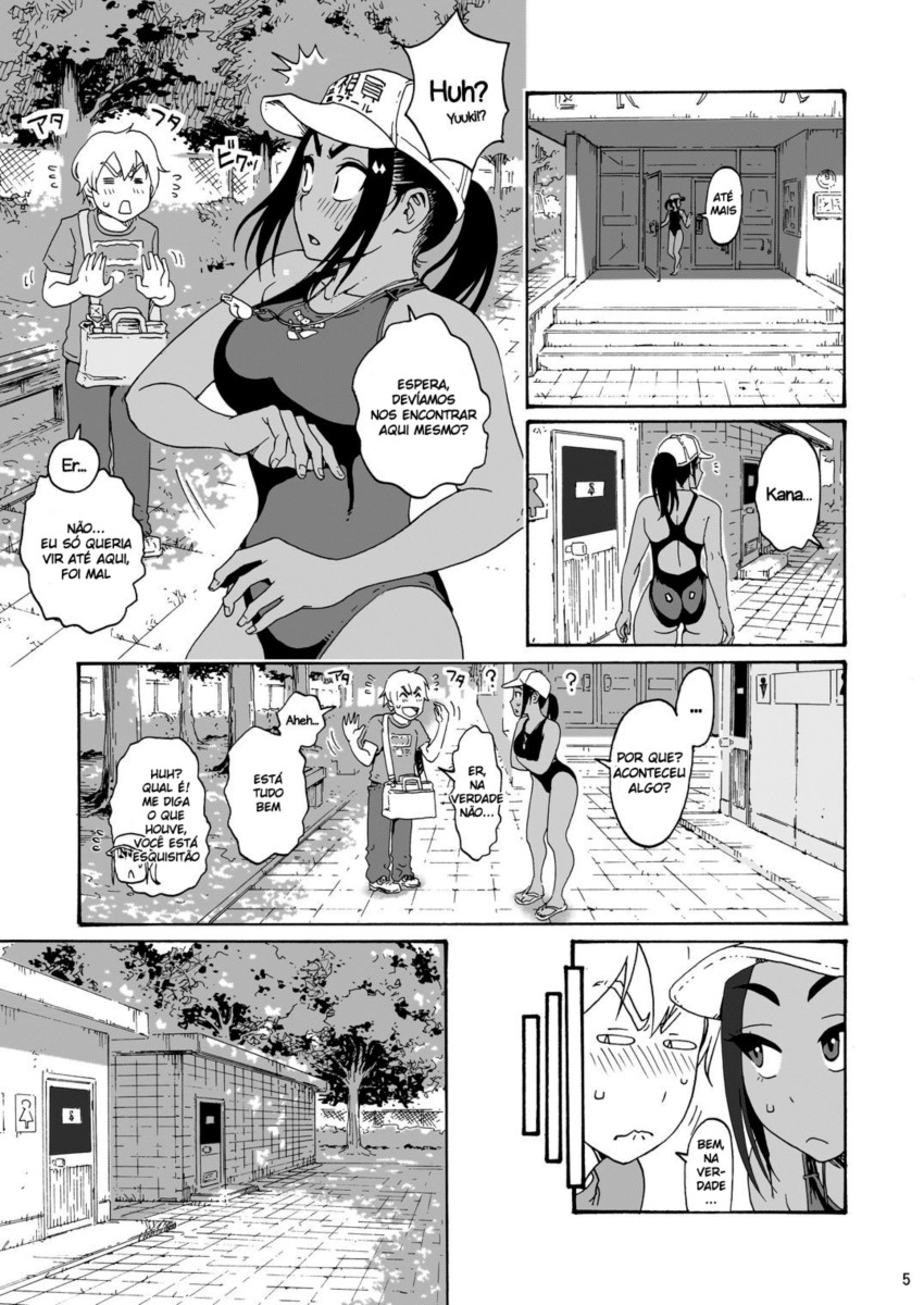 [Amazake Hatosyo-ten (Yoshu Ohepe)] Ah Hayaku H Shitai!! (Kana-san wa Pool no Kanshiin) [Portuguese-BR] [Digital] numero di immagine  5