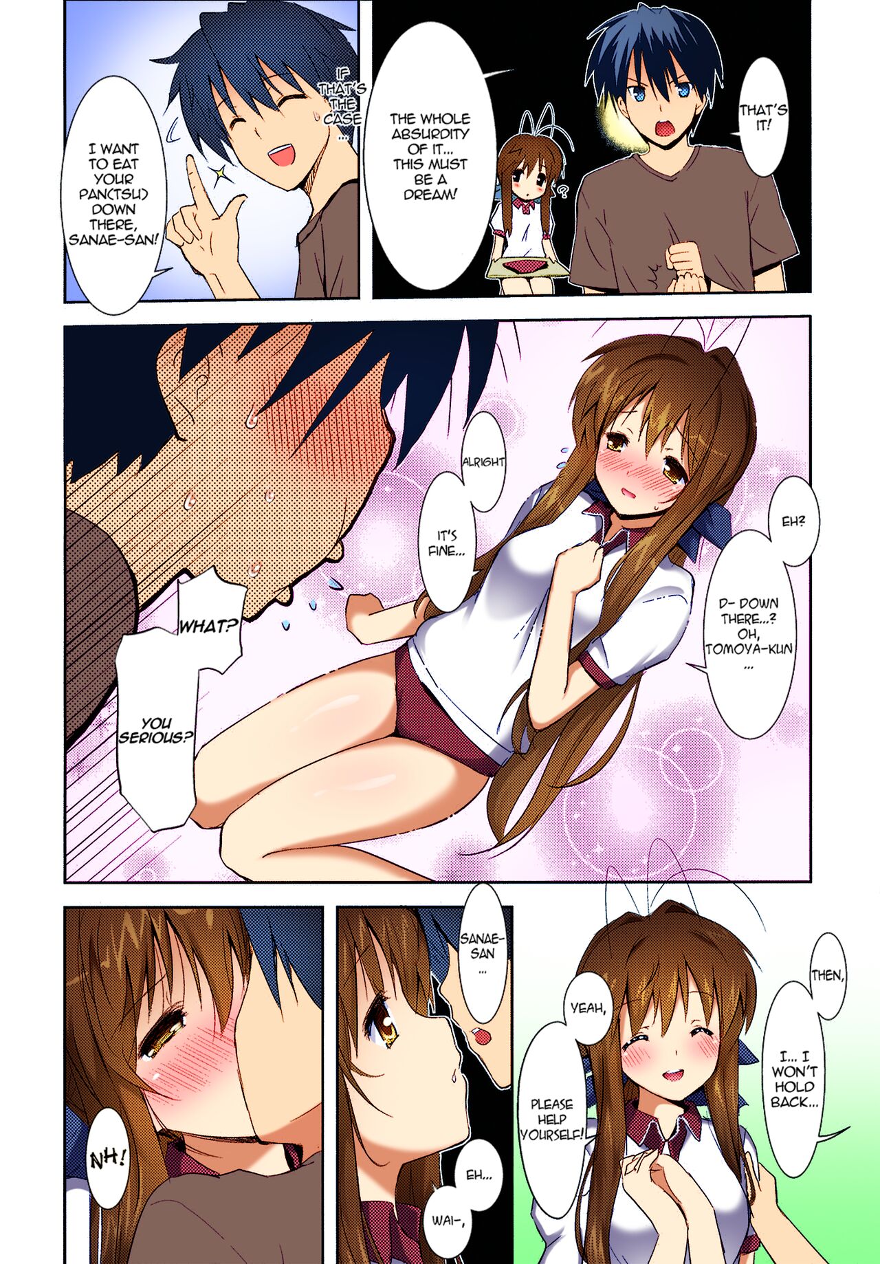 (C75) [Fuuma Kekkai (CHuN)] Sanae's Cream Buns (Clannad) [English] [Nashrakh+Torn] [Hen_Colorist] [Colorized] [Decensored] 图片编号 3