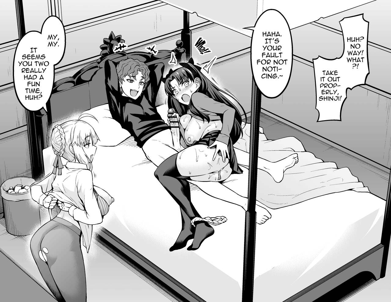 [Ankoman] Saber & Rin, Shinji to Uwaki Sex Suru (Fate Stay Night) [English] [hardcase8translates] numero di immagine  3