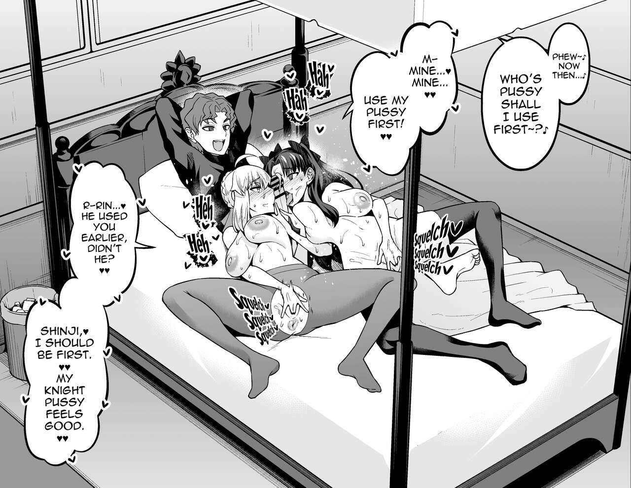 [Ankoman] Saber & Rin, Shinji to Uwaki Sex Suru (Fate Stay Night) [English] [hardcase8translates] numero di immagine  9