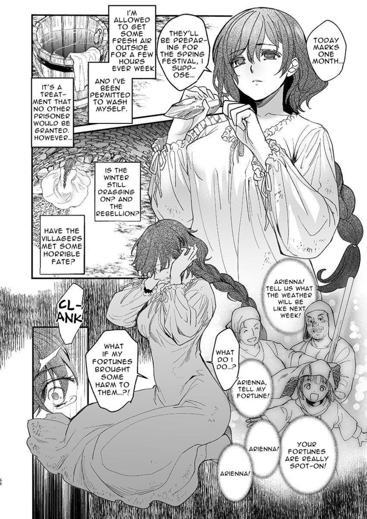 [Toko-ya (HEIZO, Kitoen)] Shikei Senkoku Sareta Kenjyo ga Kiraware Ouji ni Dekiai Sarete, Shiawase ni Naru made no Monogatari・Zenpen | The Condemned Wise Woman and The Loathsome Prince Who Adores Her・First Part [English] image number 65
