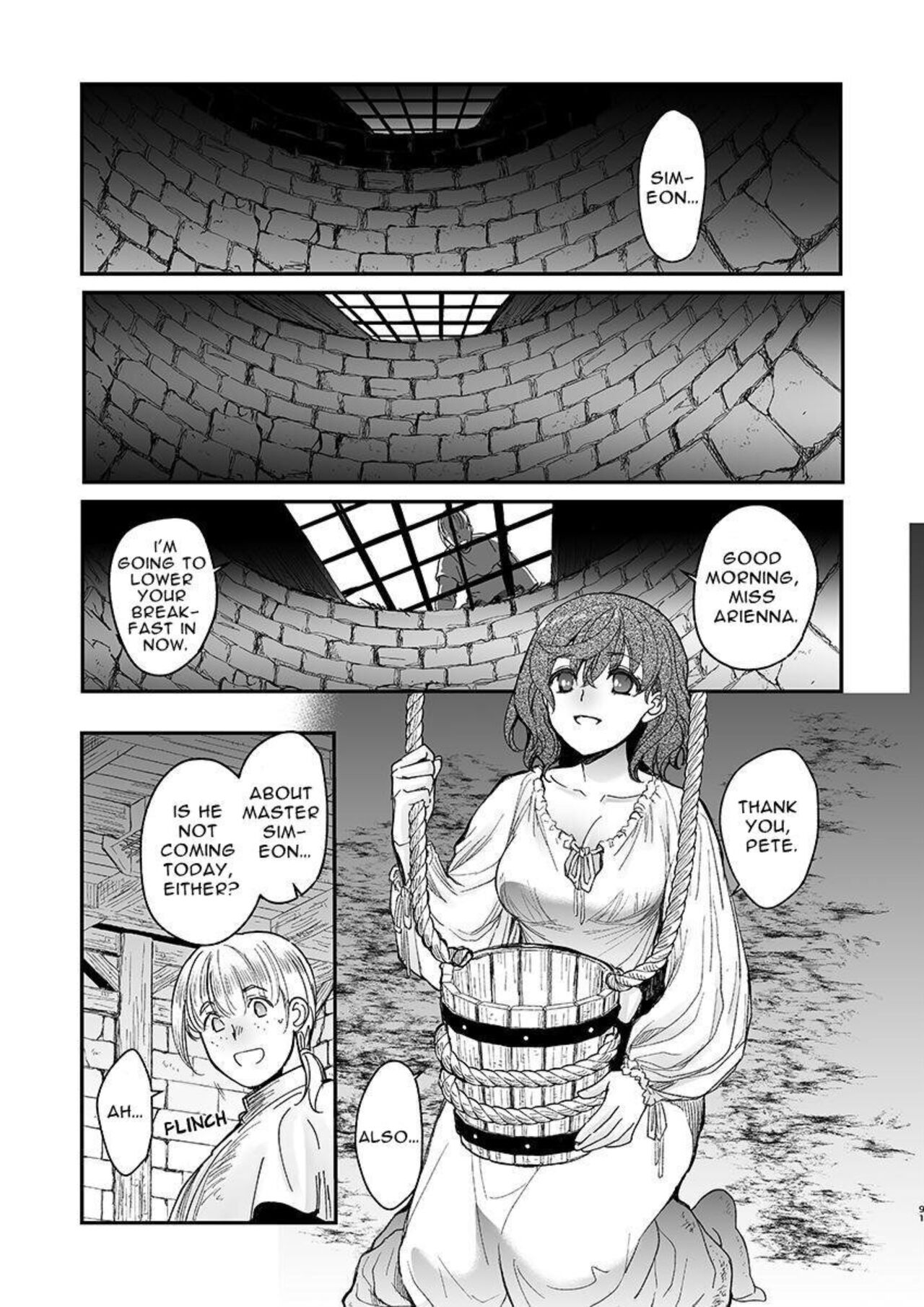 [Toko-ya (HEIZO, Kitoen)] Shikei Senkoku Sareta Kenjyo ga Kiraware Ouji ni Dekiai Sarete, Shiawase ni Naru made no Monogatari・Zenpen | The Condemned Wise Woman and The Loathsome Prince Who Adores Her・First Part [English] image number 90
