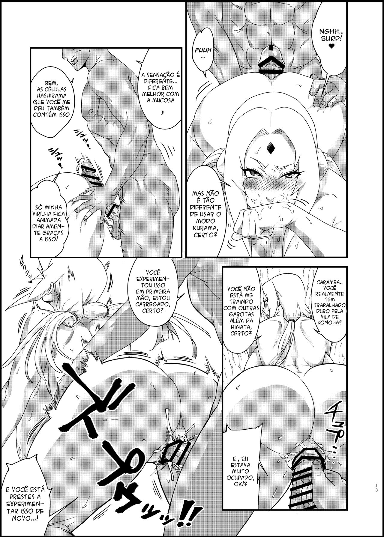 [Aroma Gaeru (Numahana)] Jukumitsuki Intouden 3 Ge (Naruto) [Portuguese-BR]  [Ican] [Digital] Bildnummer 12