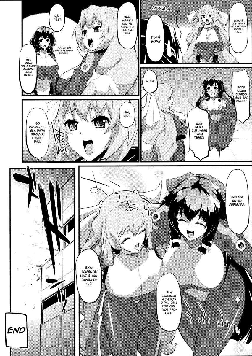 (COMIC1☆6) [Morimiyakan (Morimiya Masayuki)] Suzu to Gutei to Asamachi to (Kyoukai Senjou no Horizon) [Portuguese-BR] numero di immagine  20