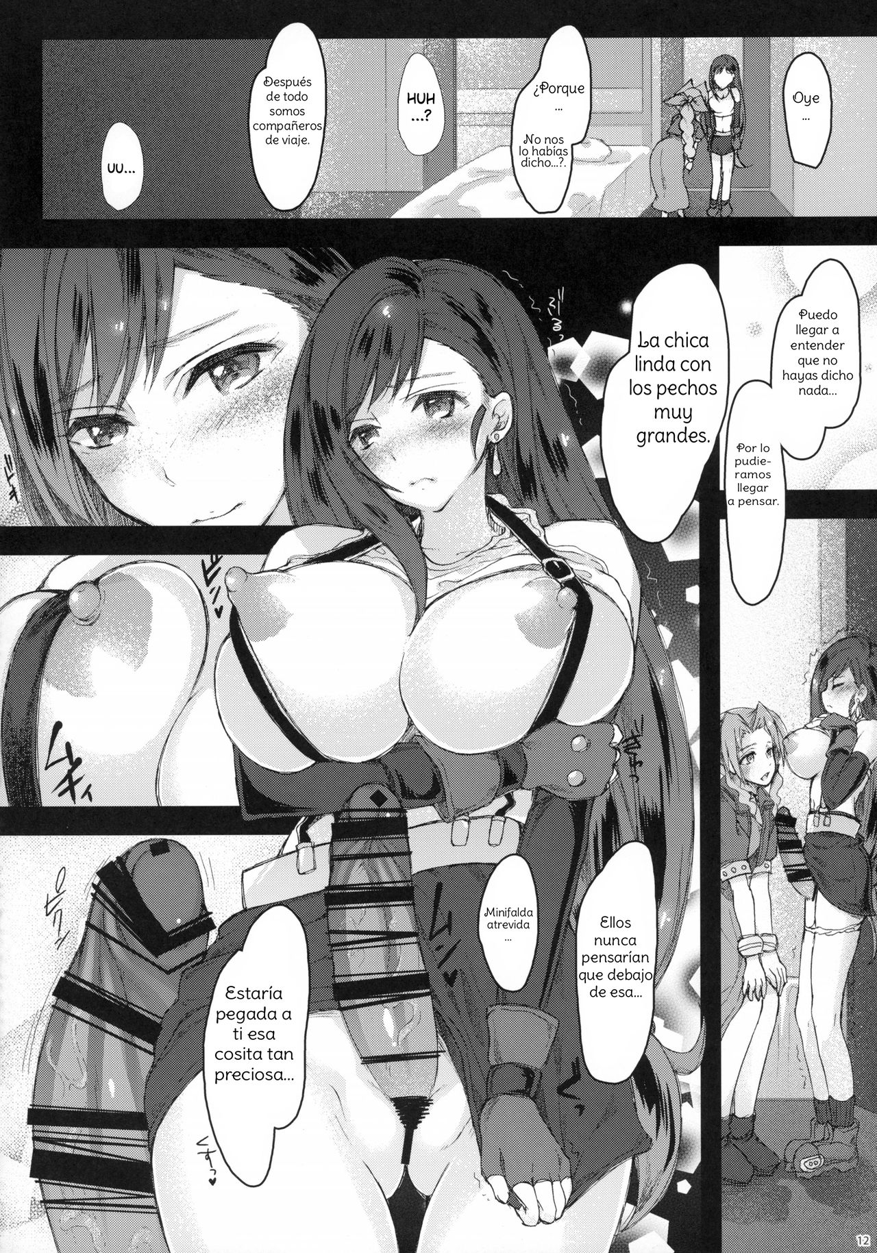(Futaket 11.5) [Samurai Ninja GREENTEA (Samurai Ninja GREENTEA)] Futanari Doutei Tifa Inran Mesuchinpo Kairaku ochi (Final Fantasy VII) [Spanish] 画像番号 12