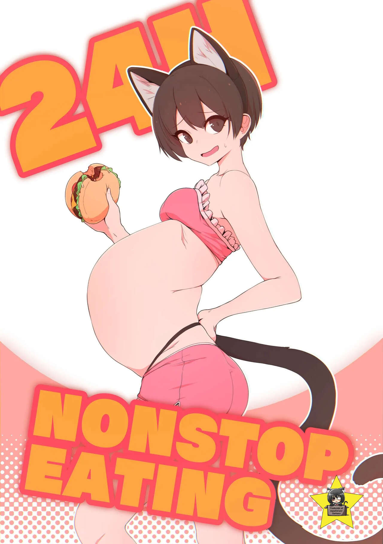24H NONSTOP EATING. [Spanish] [Gato Oscuro] 图片编号 1