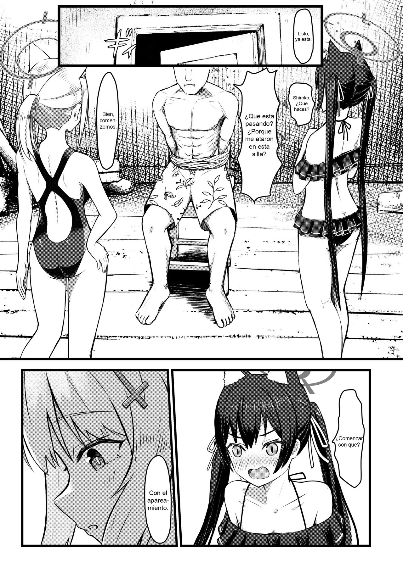 [Chirimen Naoyuki (Naoyuki)] ...Hm, Sensei o Osou no. (Blue Archive) [Spanish] [Gato Oscuro] [Digital] 이미지 번호 4