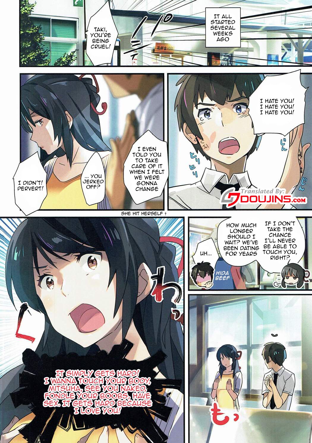 (C91) [ROUTE1 (Taira Tsukune)] Mushuu. | Uncensored (Kimi no Na wa.)  [English] {Doujins.com} 图片编号 3