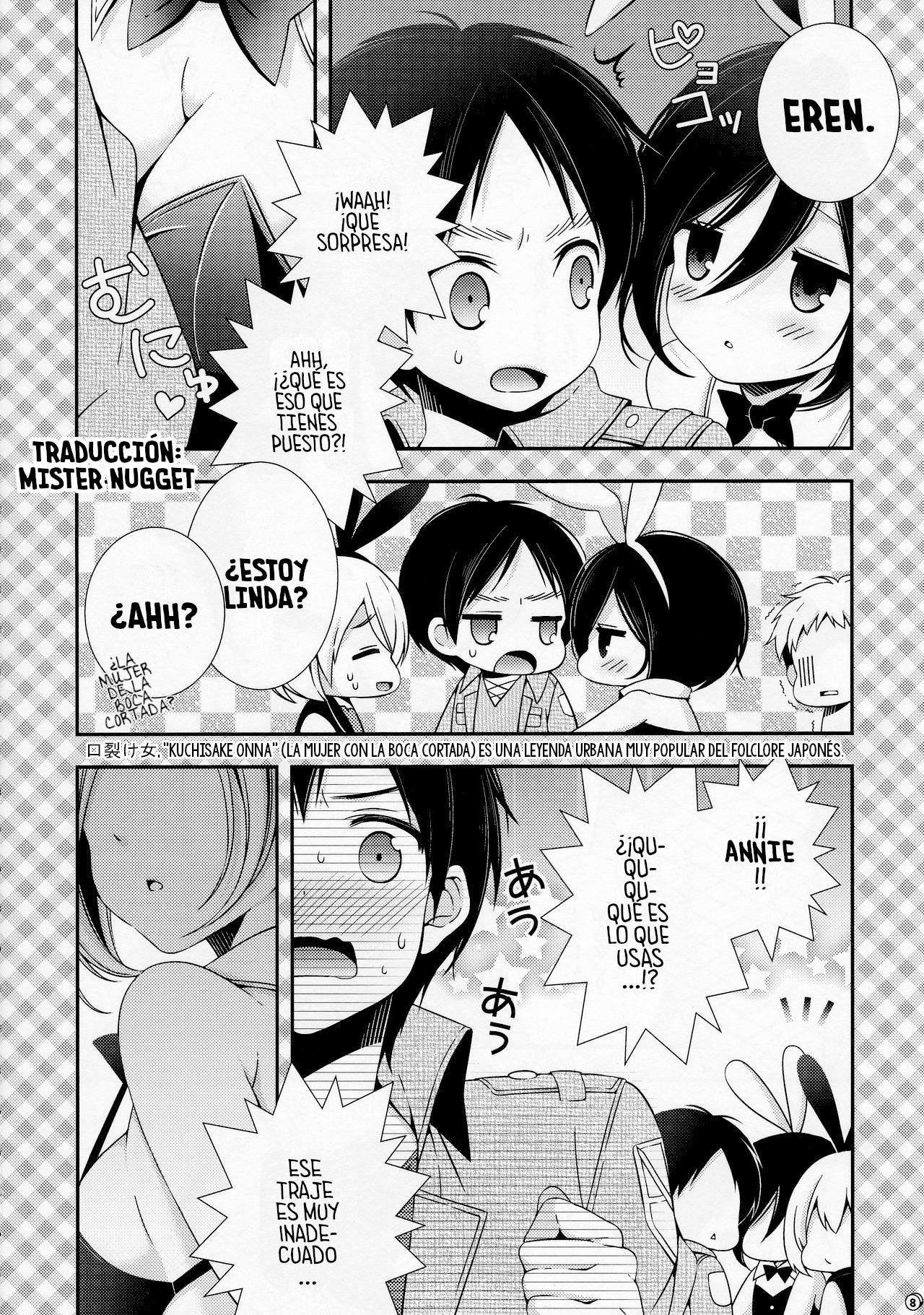 (FALL OF WALL Nagoya) [Sangatsu no Osakai (Sangatsu)] Bunny Girl no Mikasa to Eroi koto suru Hon (Shingeki no Kyojin) [Spanish] [Mr. Nugget] 8eme image