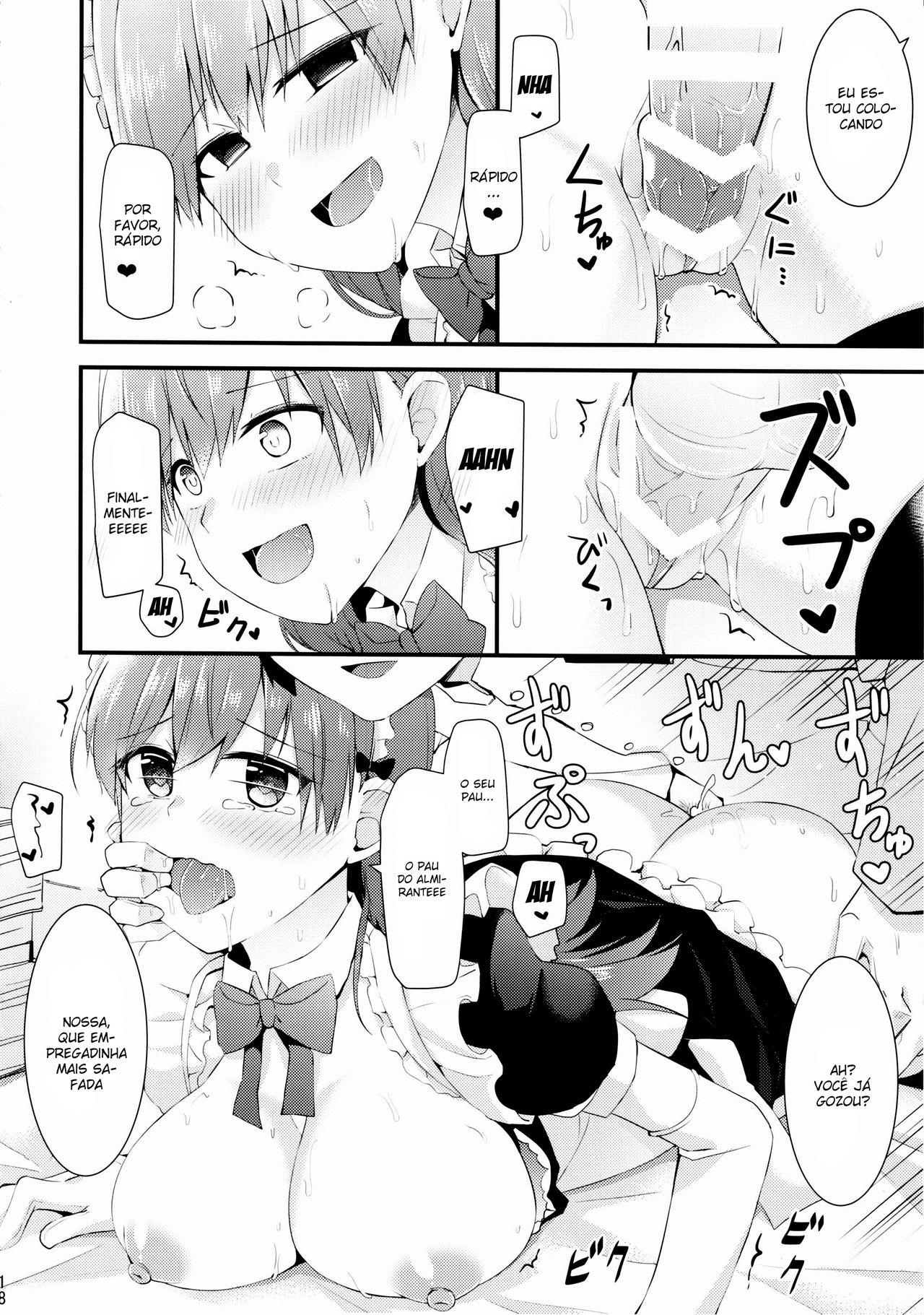 (FF27) [Rayzhai (Rayze)] Ooi! Maid Fuku o Kite miyou! | Ooi! tente usar essas roupas de empregada (Kantai Collection -KanColle-) [Portuguese-BR] [Nonono Fansub] image number 19