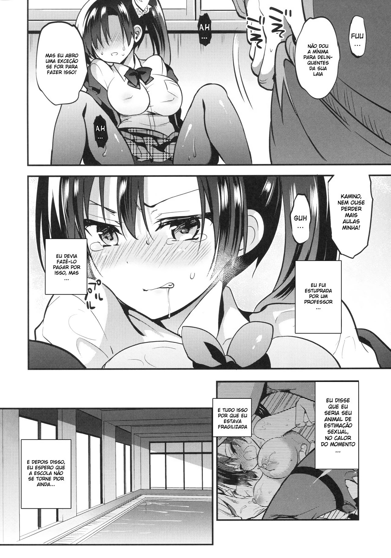 (C92) [OTOMEKIBUN (Sansyoku Amido.)] Gakkou de Seishun! 13 [Portuguese-BR] [DiegoVPR] 图片编号 9