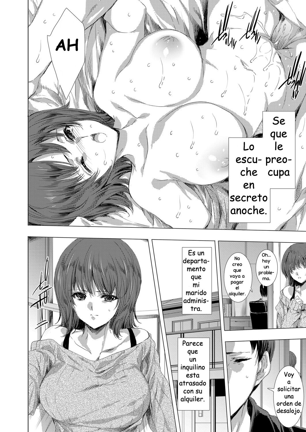 [Yuiga Naoha] Netorare Haishin ~Meiwaku Yachin Tainousha ni Kegasareta Hitozuma~ (COMIC Magnum X Vol. 34) [Spanish] image number 2