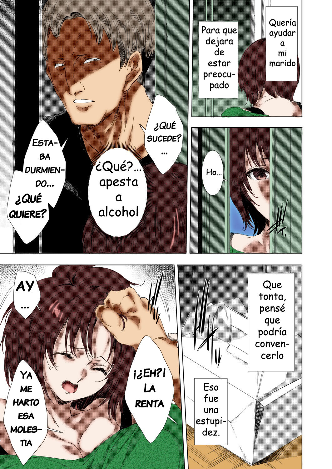 [Yuiga Naoha] Netorare Haishin ~Meiwaku Yachin Tainousha ni Kegasareta Hitozuma~ (COMIC Magnum X Vol. 34) [Spanish] [Colorized] 3eme image