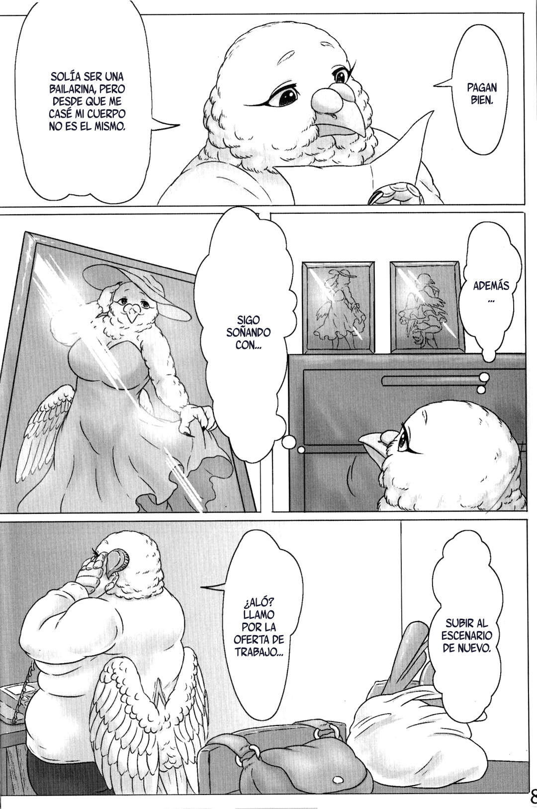 (Kemoket 4) [Imomushi Kyouiku Madoguchi (Bubonic)] Hato Oku-sama no Late Show [Spanish] 图片编号 8