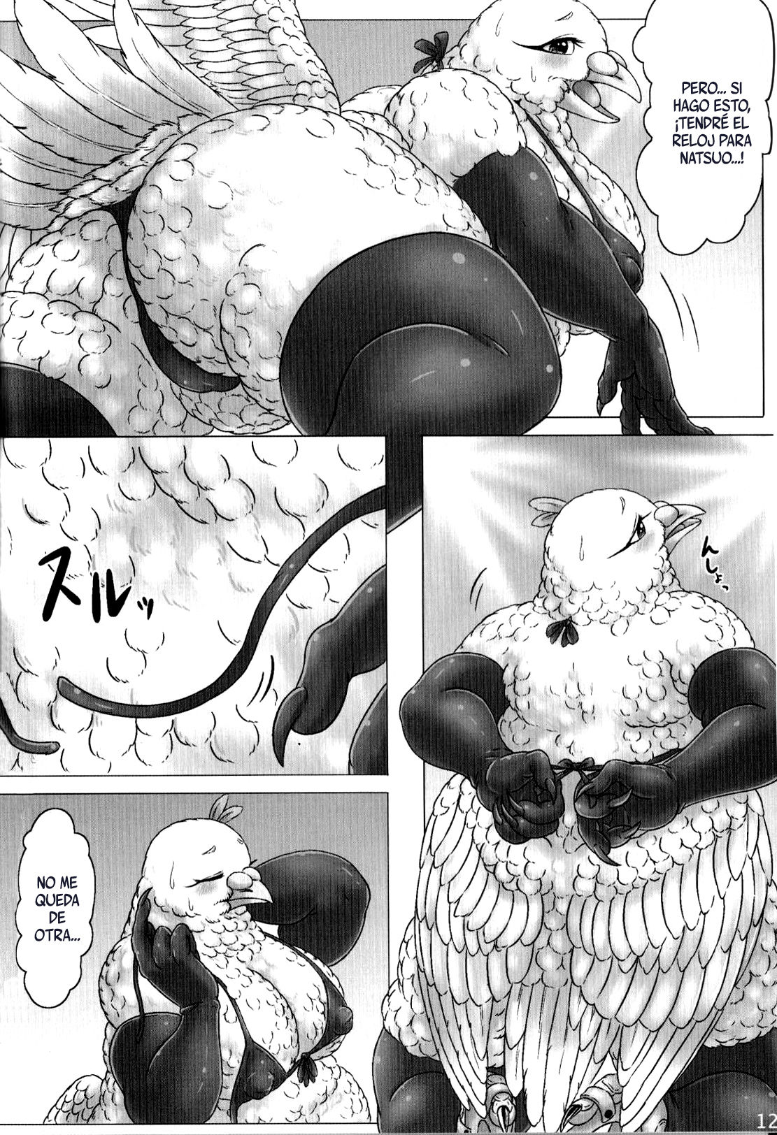 (Kemoket 4) [Imomushi Kyouiku Madoguchi (Bubonic)] Hato Oku-sama no Late Show [Spanish] 图片编号 12