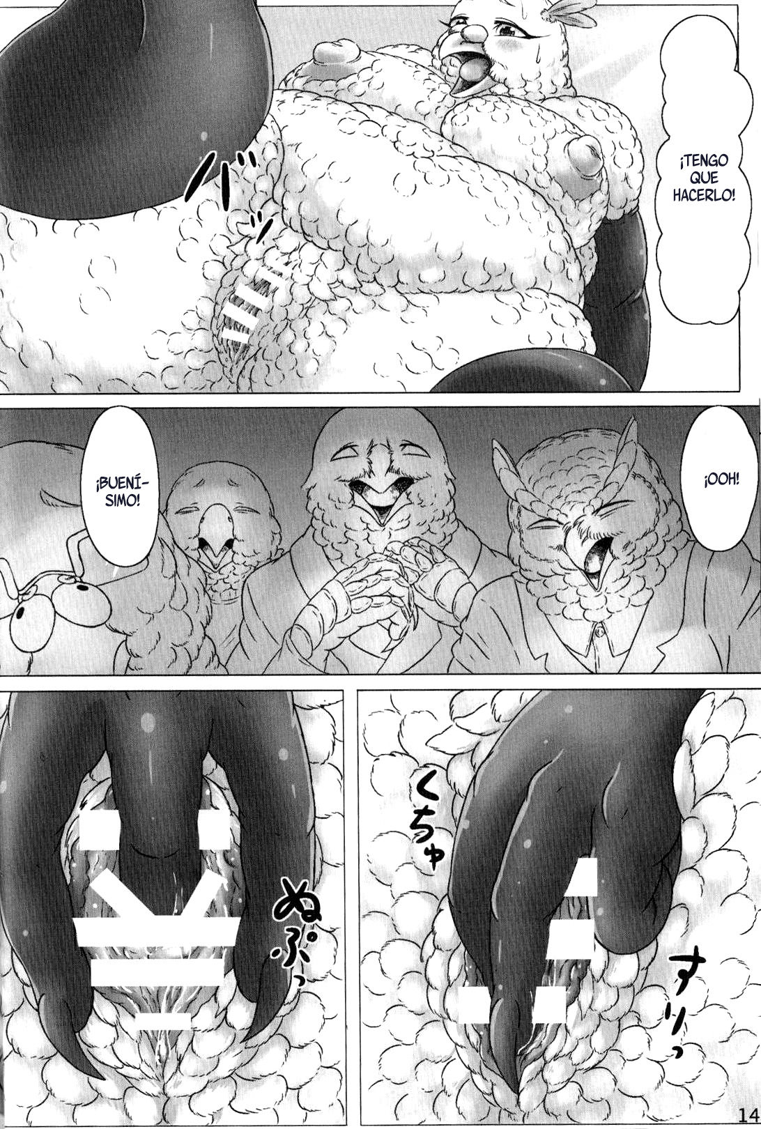 (Kemoket 4) [Imomushi Kyouiku Madoguchi (Bubonic)] Hato Oku-sama no Late Show [Spanish] 图片编号 14