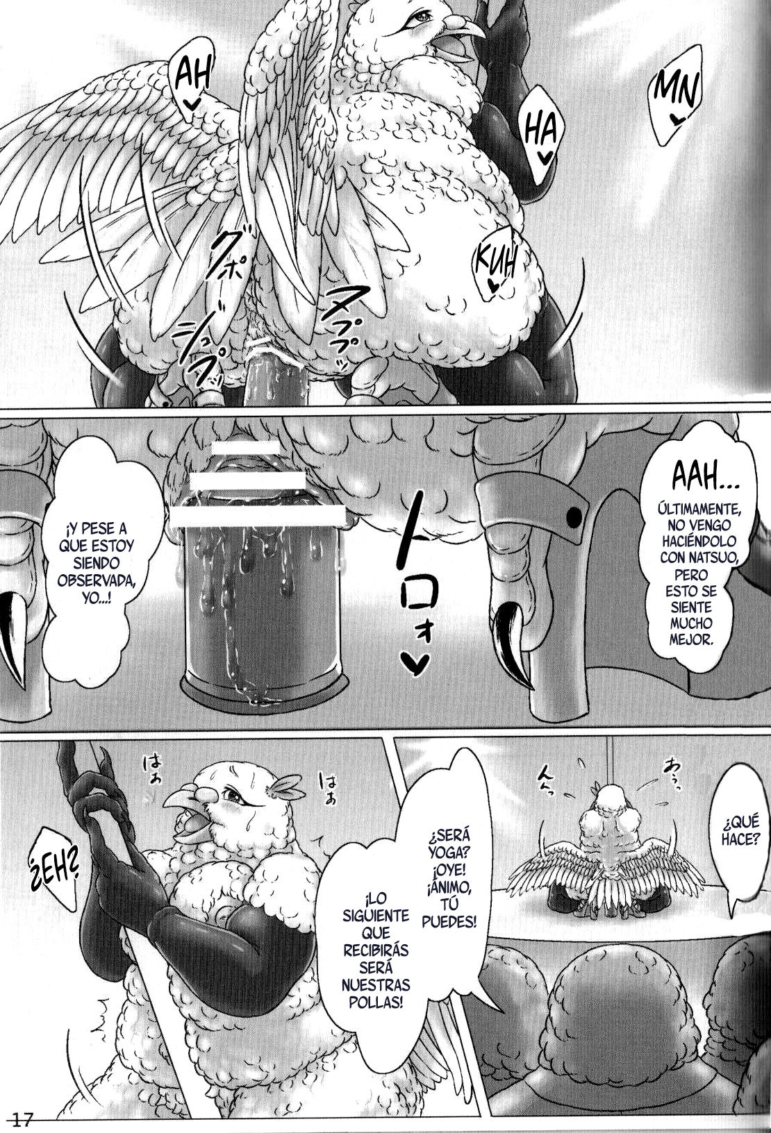 (Kemoket 4) [Imomushi Kyouiku Madoguchi (Bubonic)] Hato Oku-sama no Late Show [Spanish] 图片编号 17